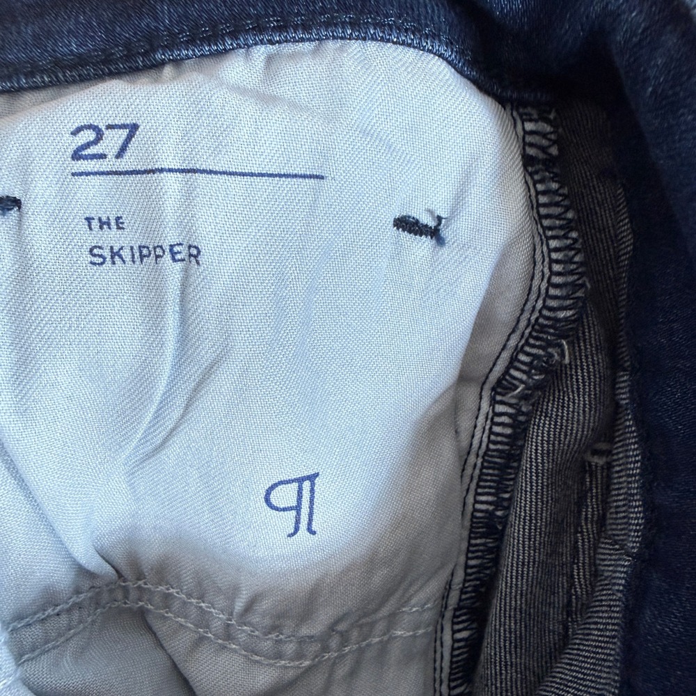 Pilcro Anthropologie The Skipper Wide Leg Jeans Indigo Blue High Rise Size 27 - Picture 6 of 7